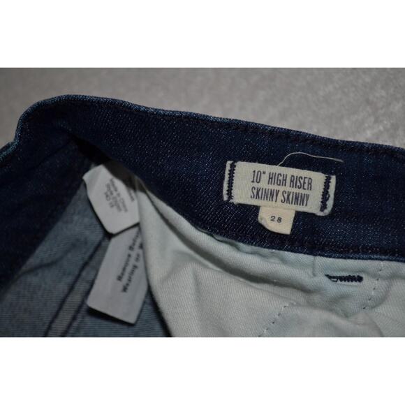 40255 Madewell Jeans 10 Inch High Riser Skinny Blue Size 28 X 27 Womens - Picture 11 of 13